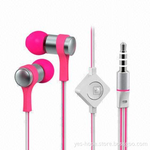 Good Quality Stereo Earphones with 20-20kHz Frequency Response, 16 Ohms Impedance